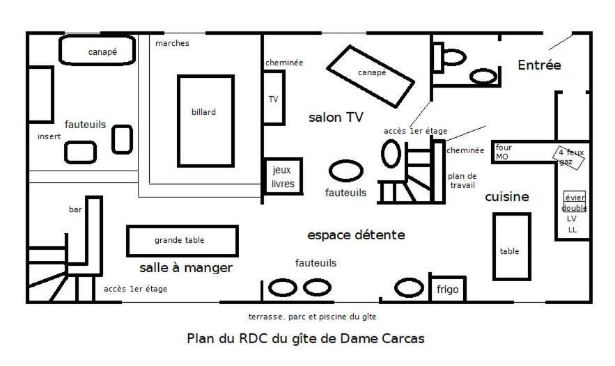Domaine D'Herminis - Gite De Dame Carcas 卡尔卡松 外观 照片